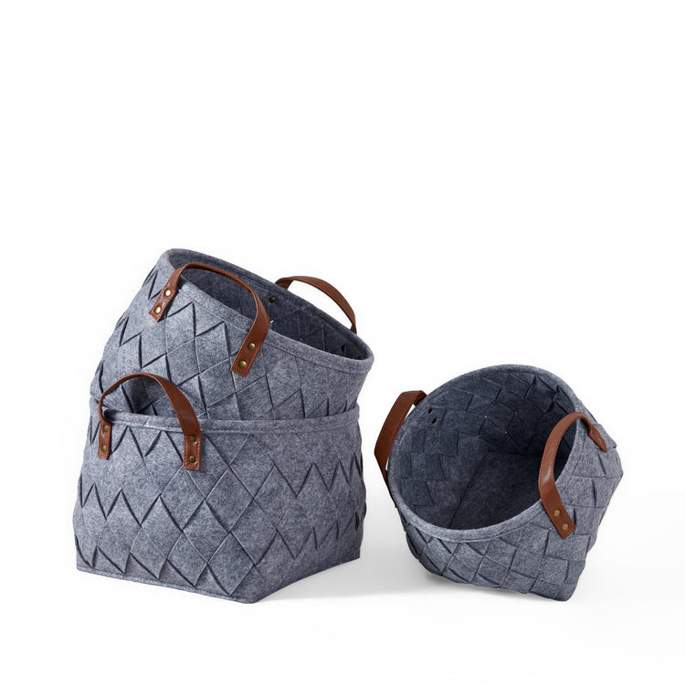 Canasto Oslo - Gris Melange - Casa Coraje