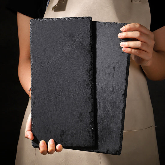 Tabla de Piedra Pizarra con Cuchillo - OUTLET