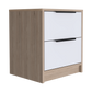 Velador KAIA x2 Unidades / Rovere +Blanco (envío RM)